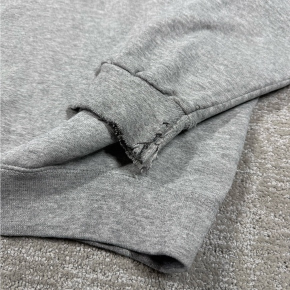 VTG 90s Nike White Tag Gray Crew Neck Sweatshirt Side Swoosh Check USA Size M - Picture 10 of 11